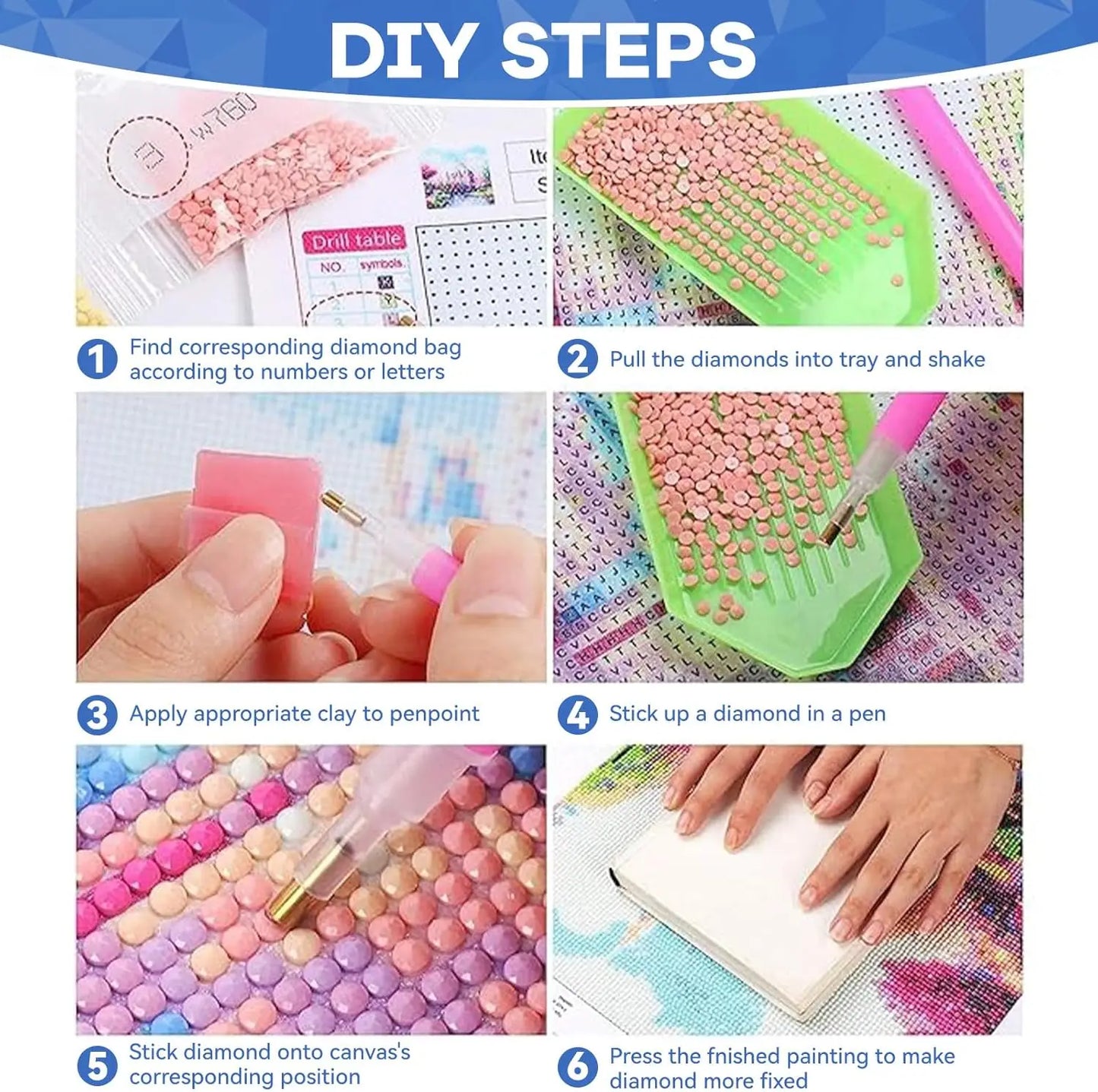 DIY 5D Diamond Painting Kit.