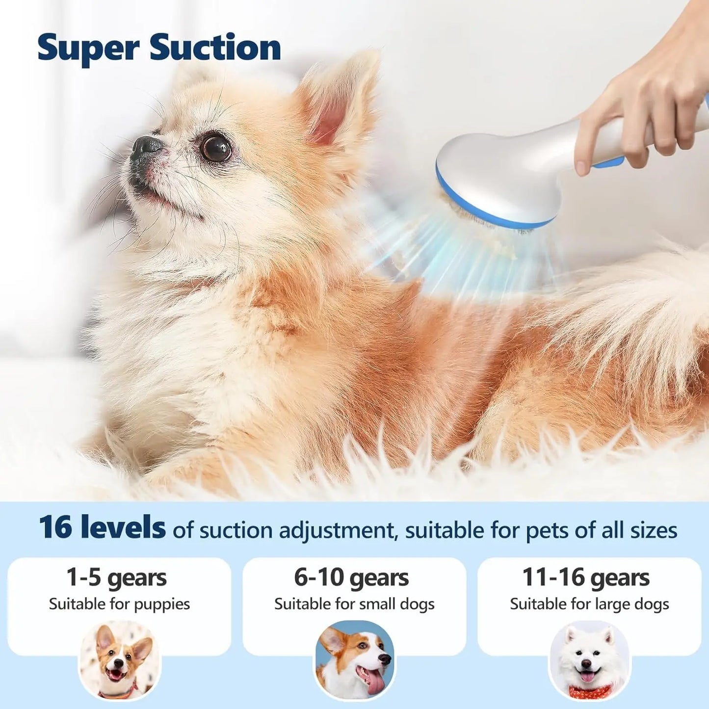 Pet Grooming Vacuum Kit.