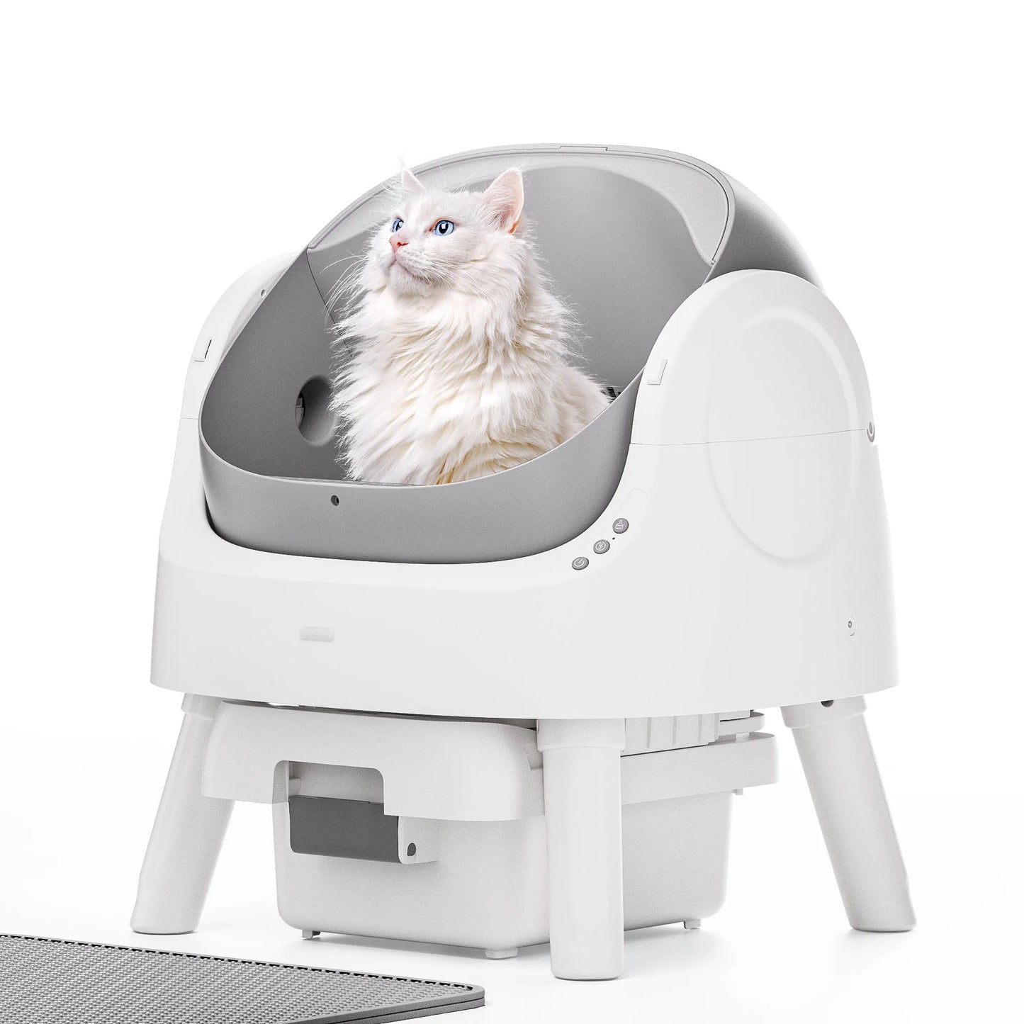 Open-Top Automatic Cat Litter Box.