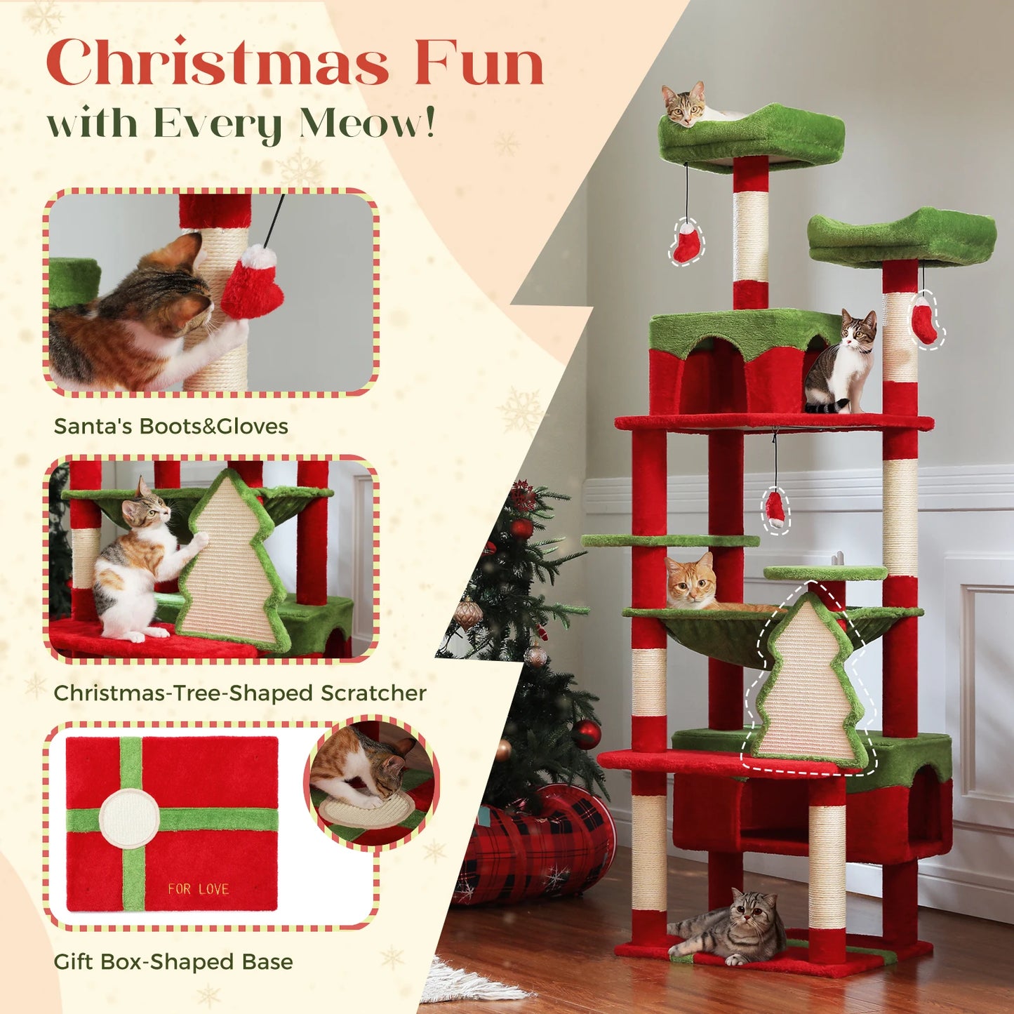 Christmas Cat Tree.