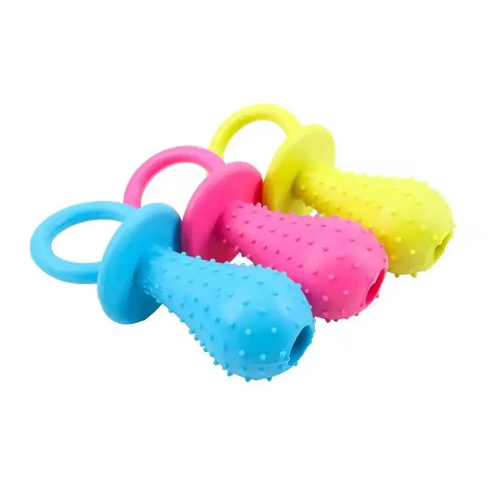 Squeaky Bell TPR Dog Pacifier Toy.