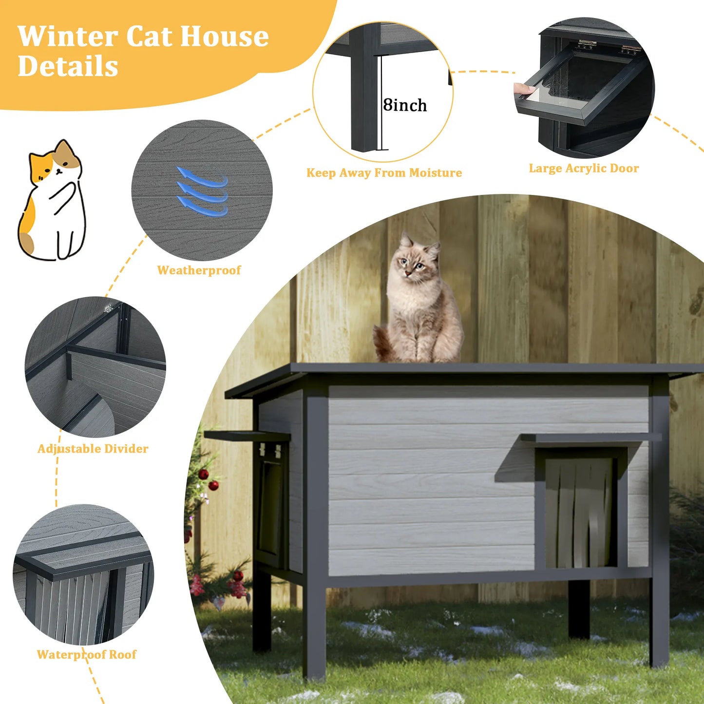 HDPE Outdoor Cat House.