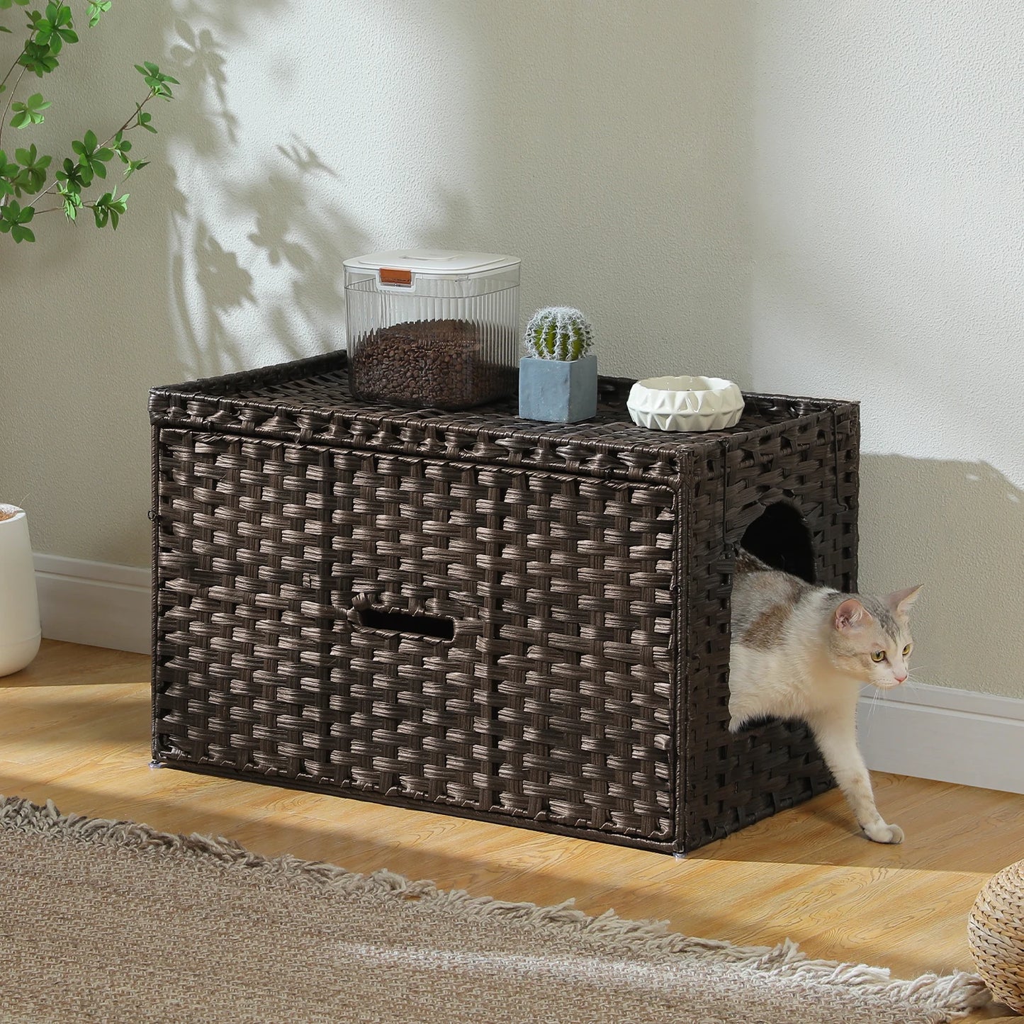 Rattan Cat Litter Box.