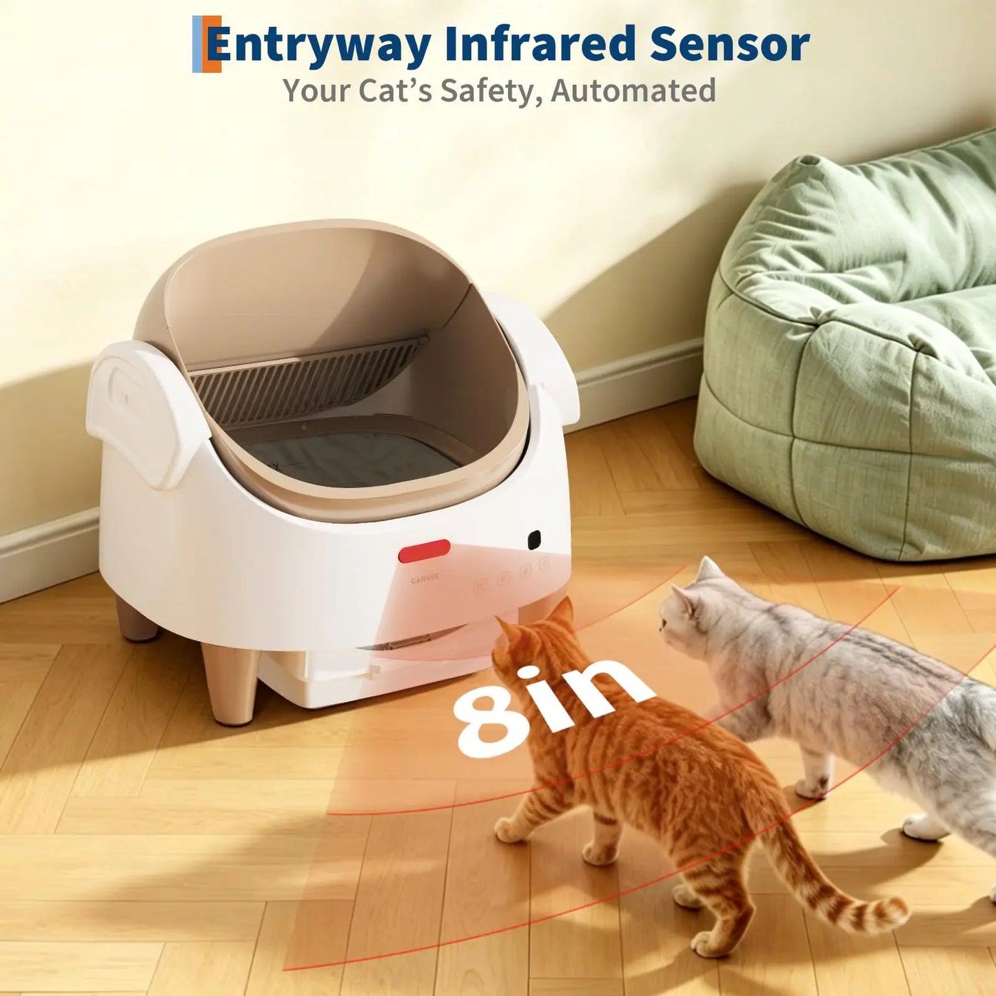 Automatic Self-Cleaning Cat Litter Box.