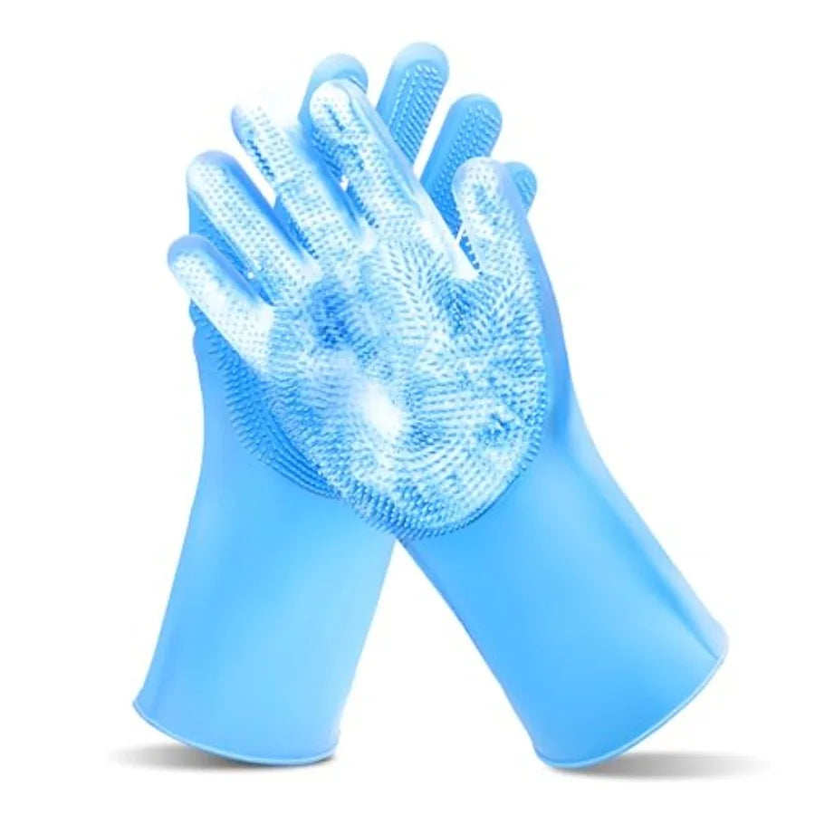 Pet Grooming Gloves for Bathing Dogs and Cats.