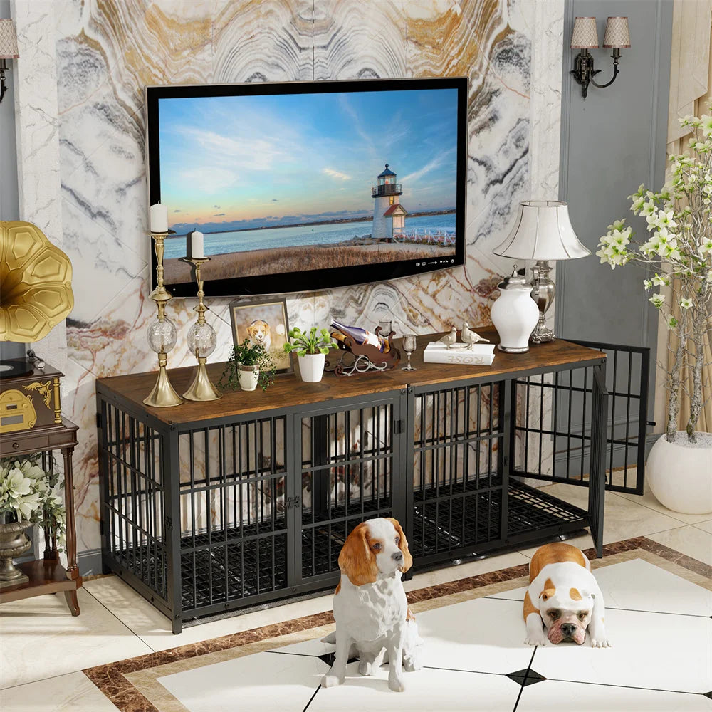 Large Wooden Dog Crate.