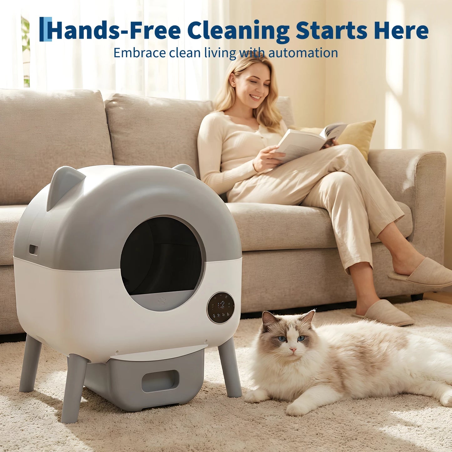 Self-Cleaning Litter Box.