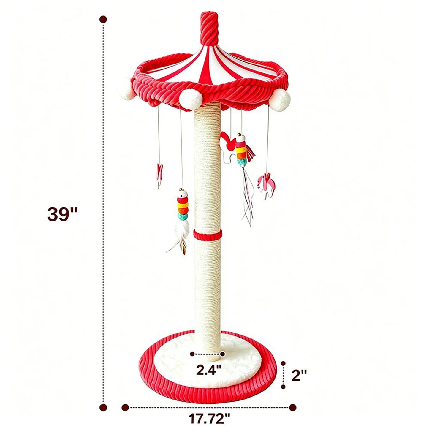 Rotating Interactive Cat Scratching Post.