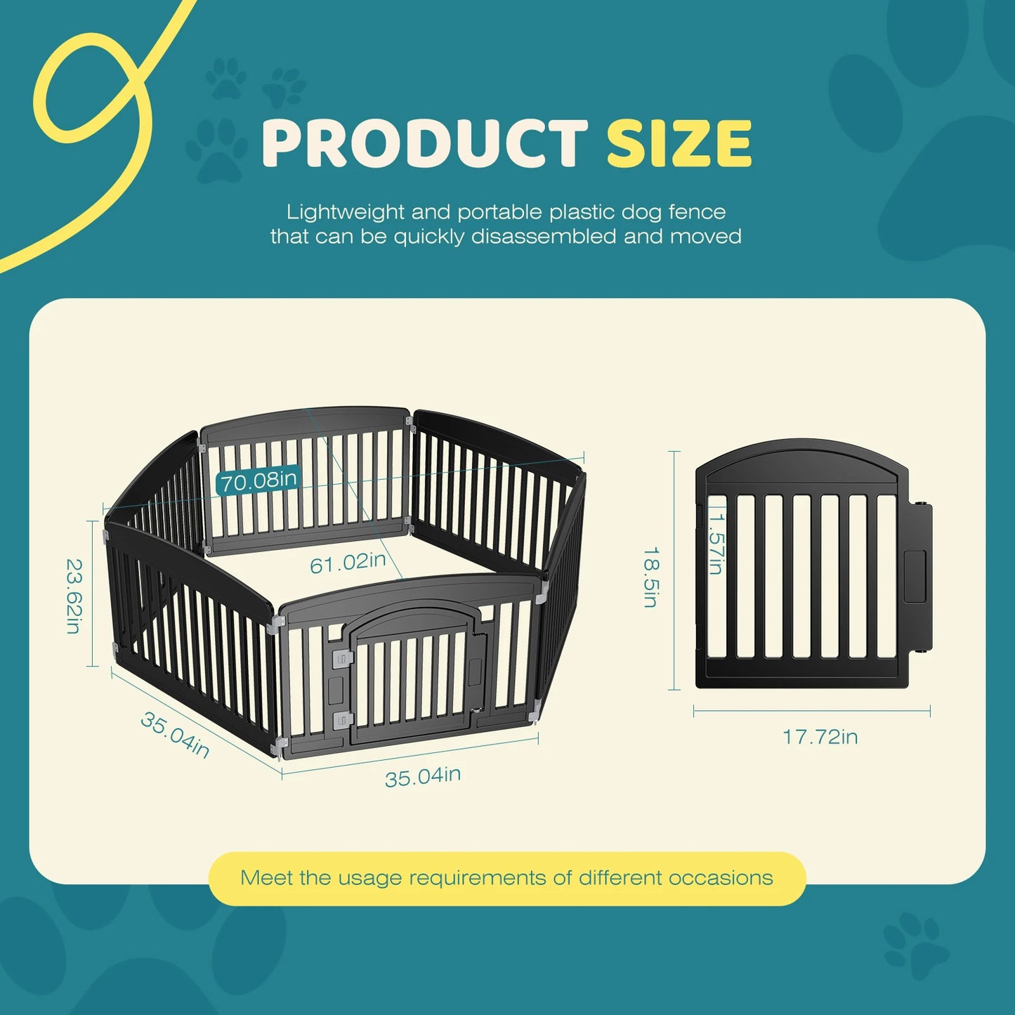 Plastic Dog Playpen.