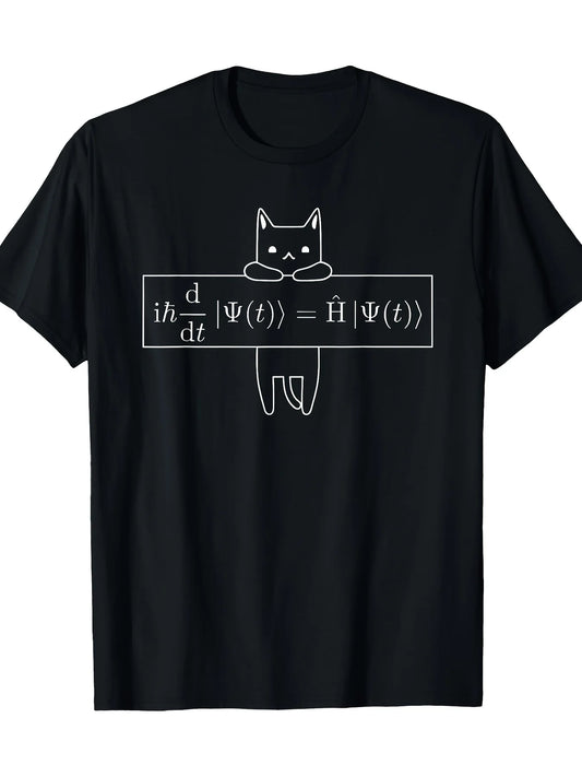 [Quantum Mechanics Cat T-shirt]