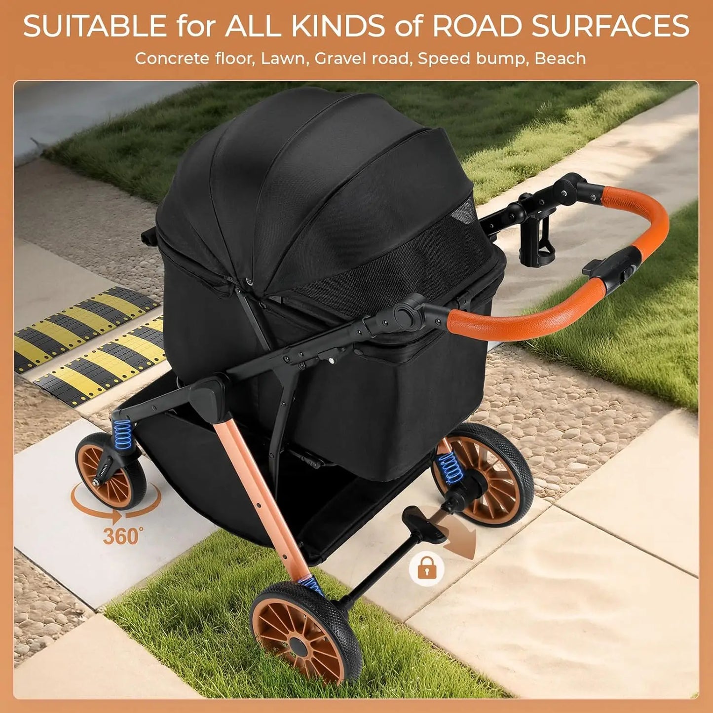 Foldable Pet Stroller.