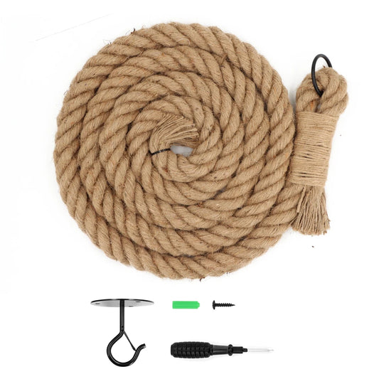 Cat climbing rope with hook.