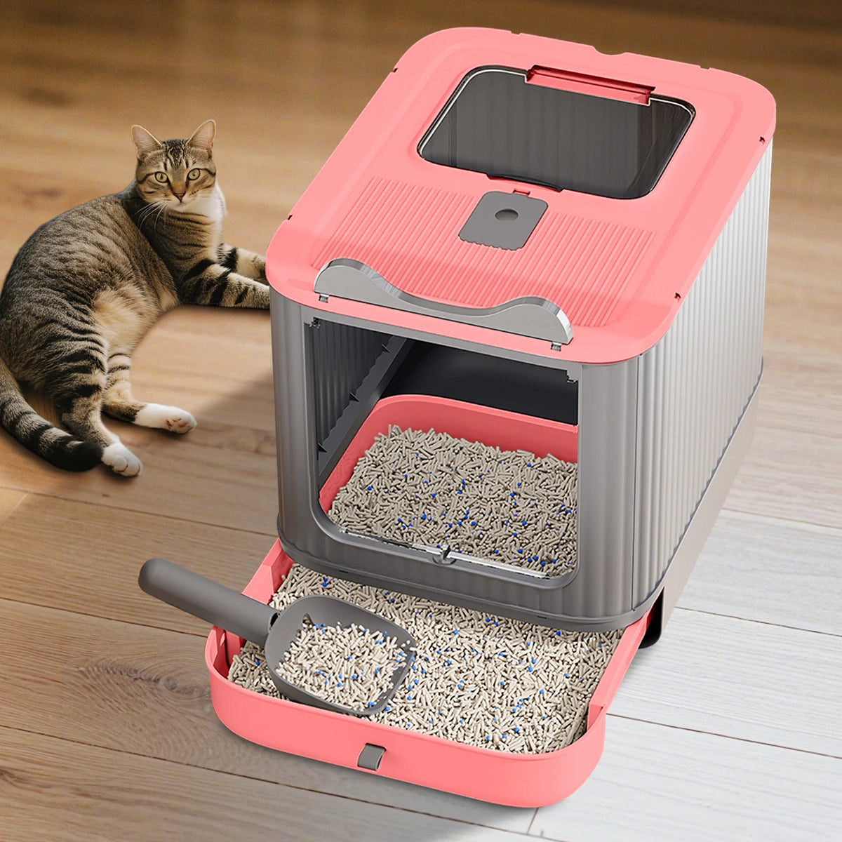 Enclosed for Cat Litter Box Furniture.