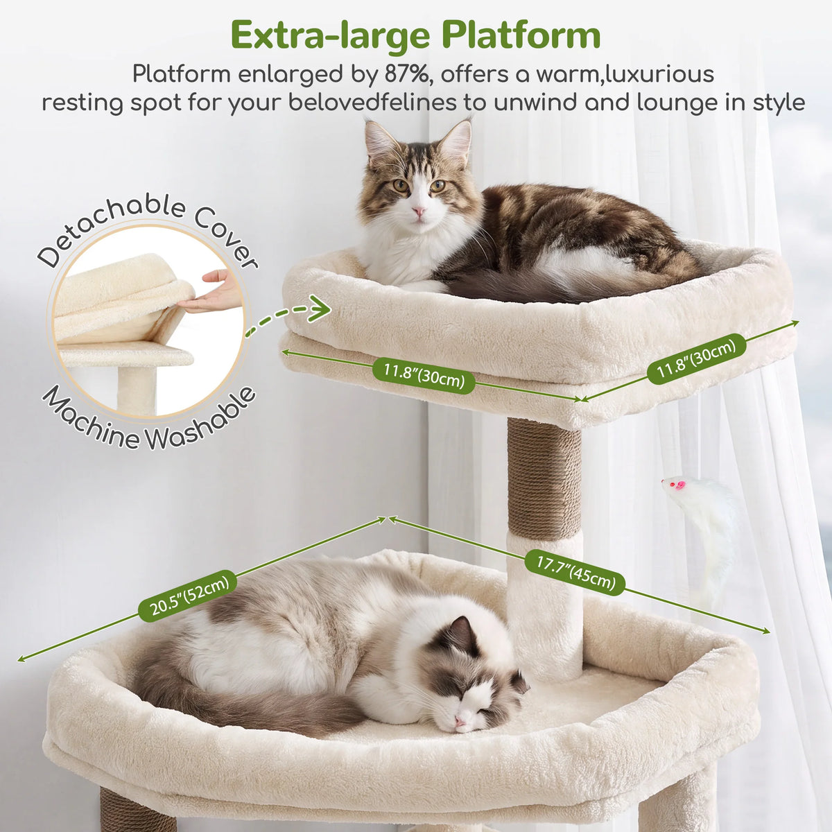 83" Extra Large Cat Tree Tower.