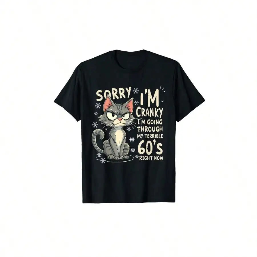 Fun Cat Graphic T Shirt.