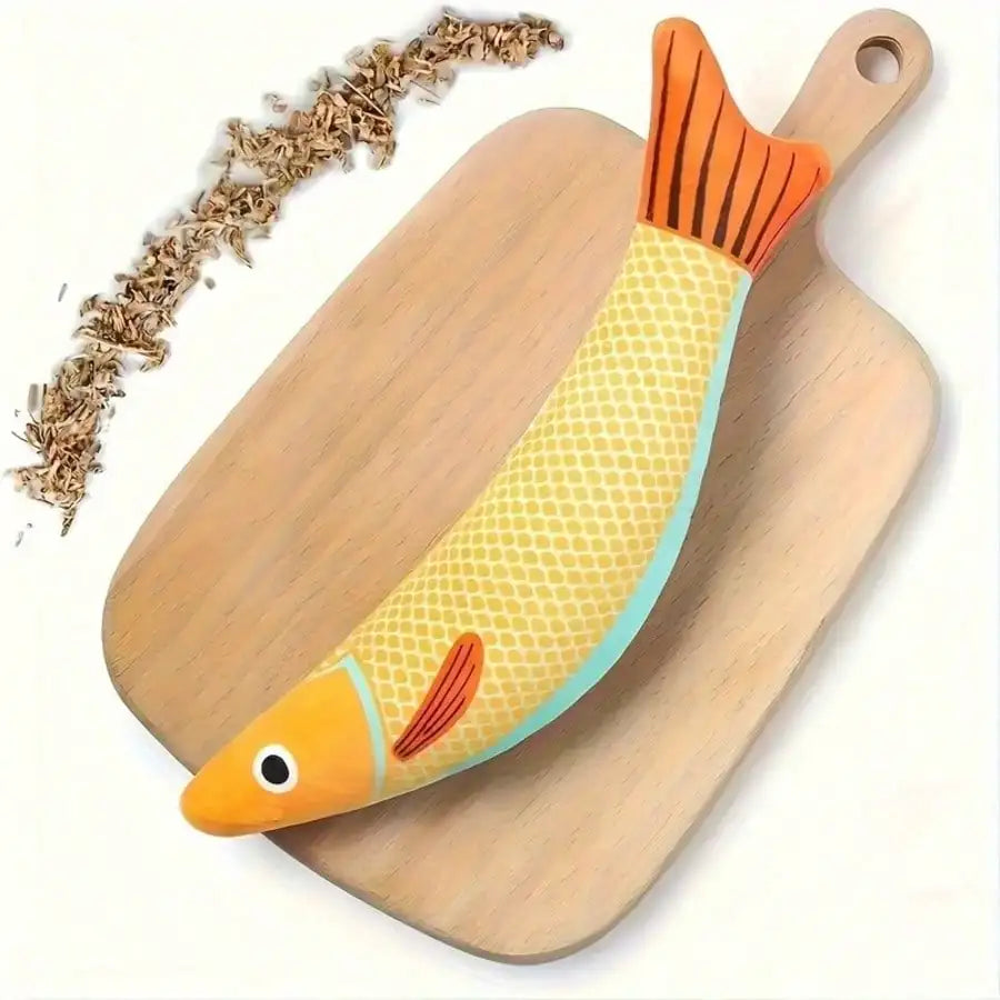 Realistic Fish Design Cat Toy.