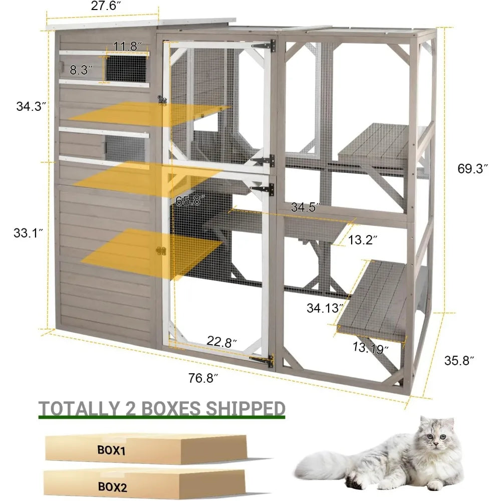 Outdoor Cat Cage.