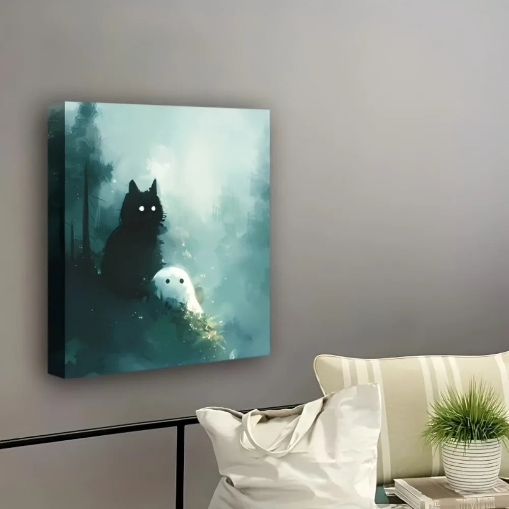 Cat and Ghost Canvas.