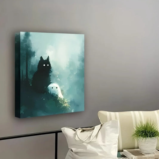 Cat and Ghost Canvas.