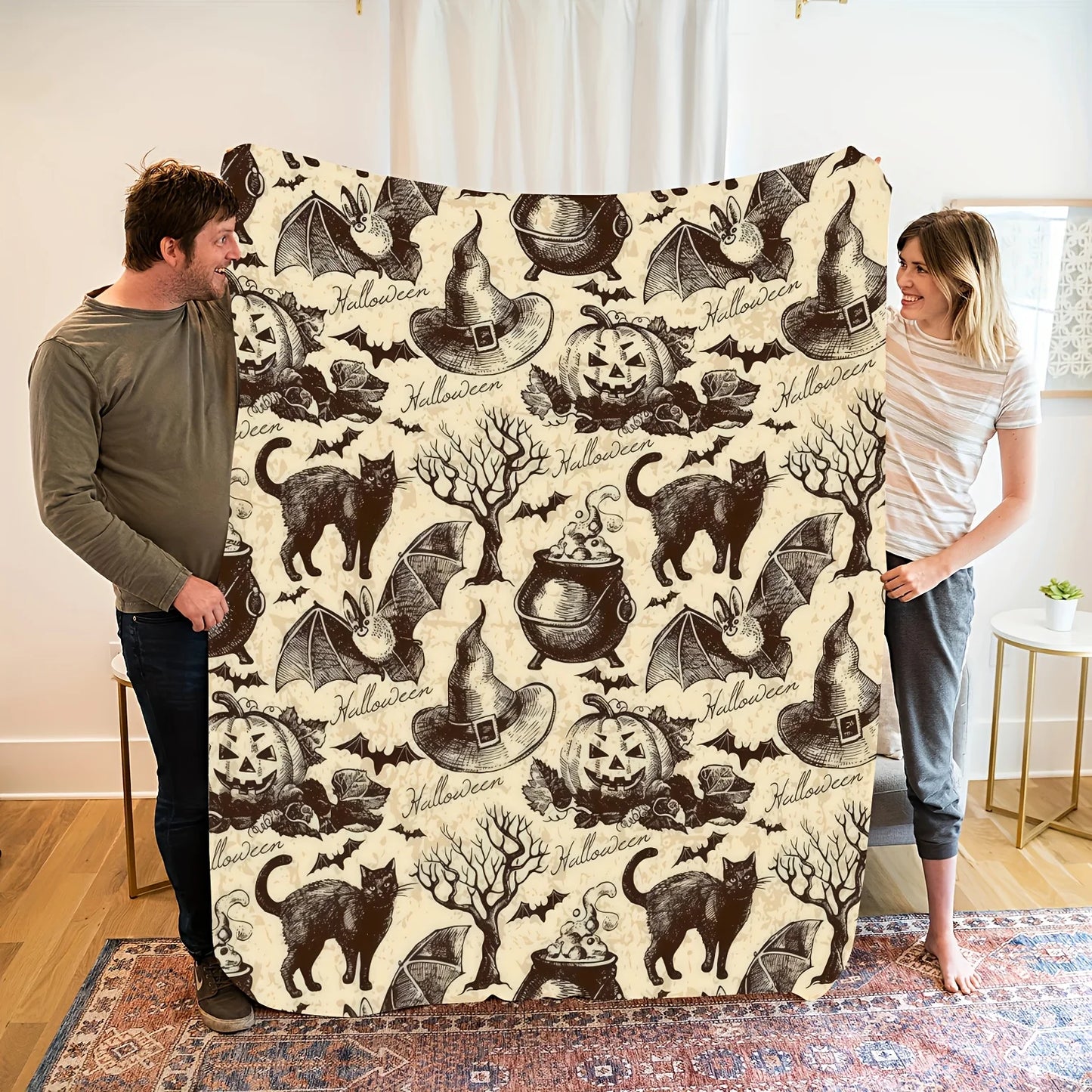 Halloween Vintage Blanket.