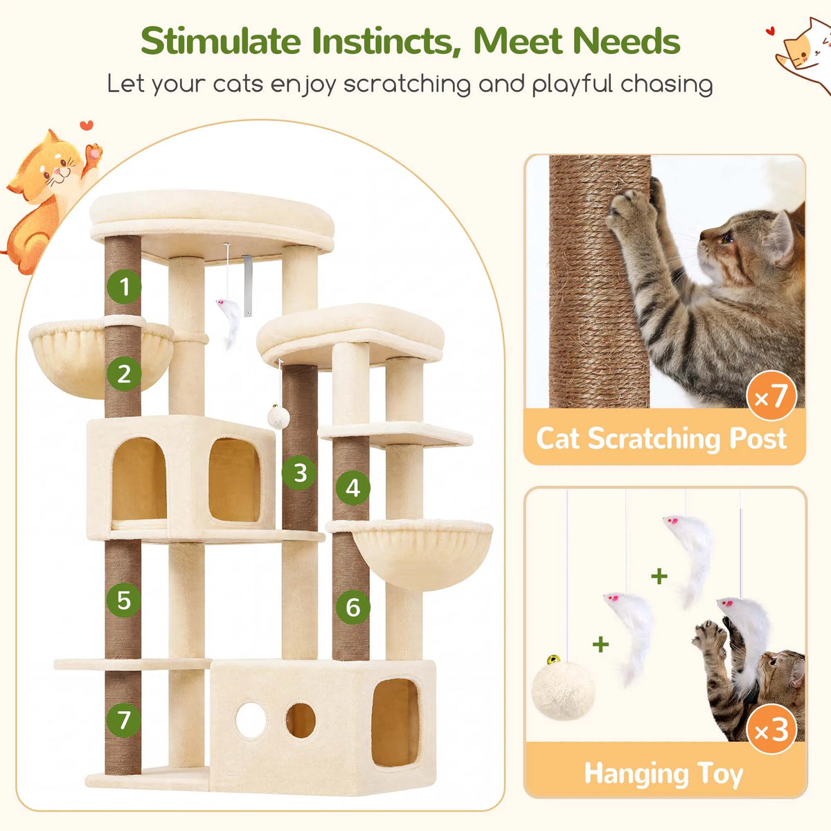 Large Cat Scratcher Tree.