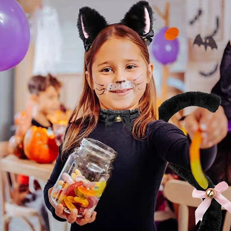 Furry Cat Ears and Tail.