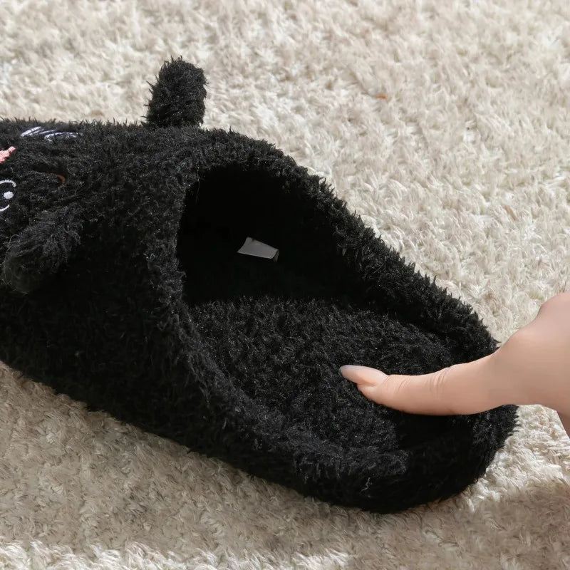 Soft Plush Cat Slippers.
