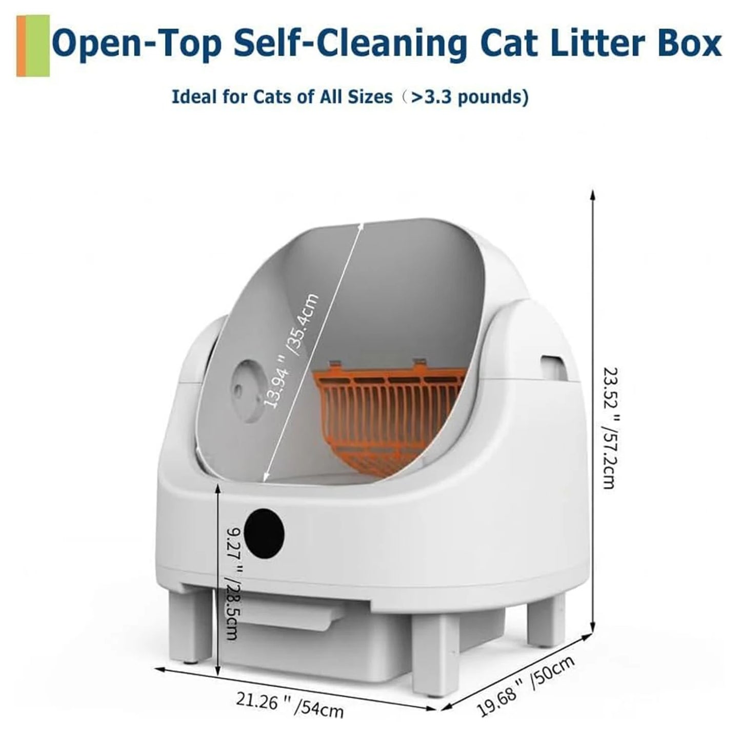 Automatic Self-Cleaning Litter Box.
