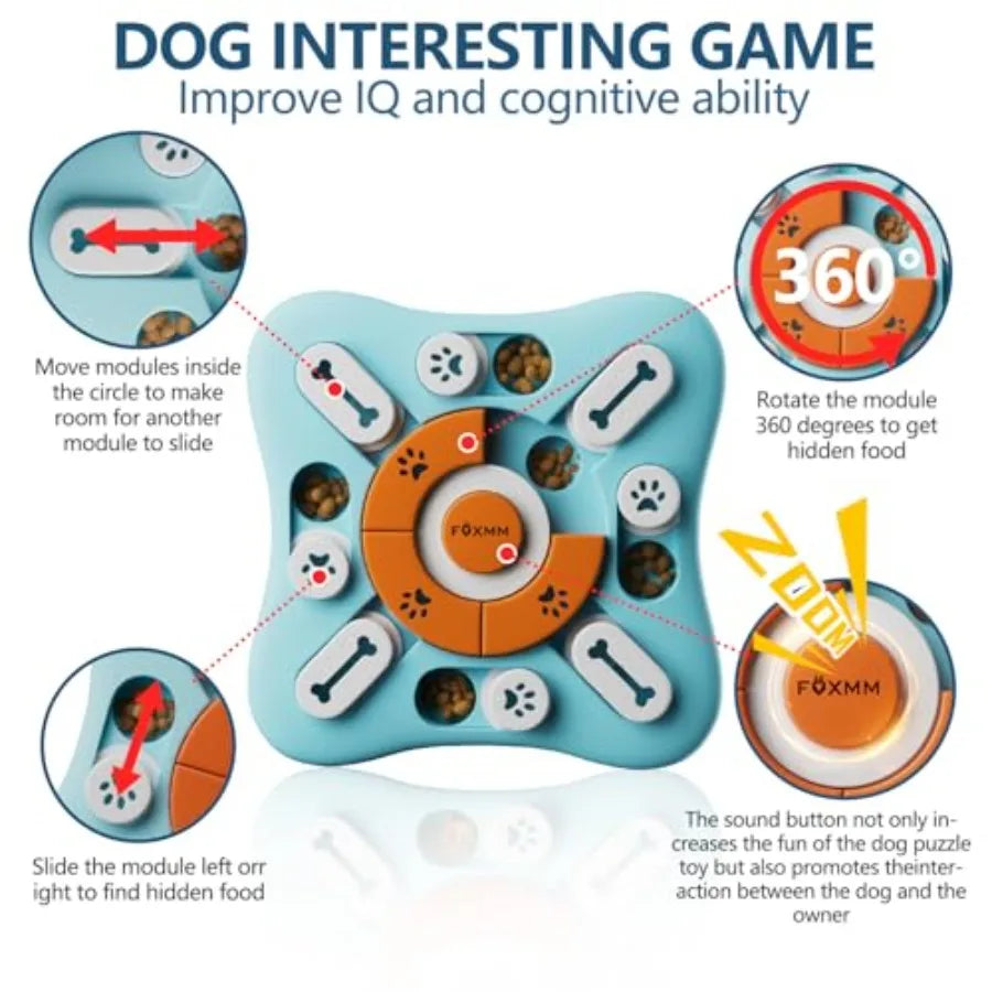 Interactive Dog Treat Puzzle Toys.