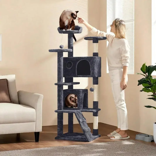 Cat Tree, Multi-Level Cat Tower.