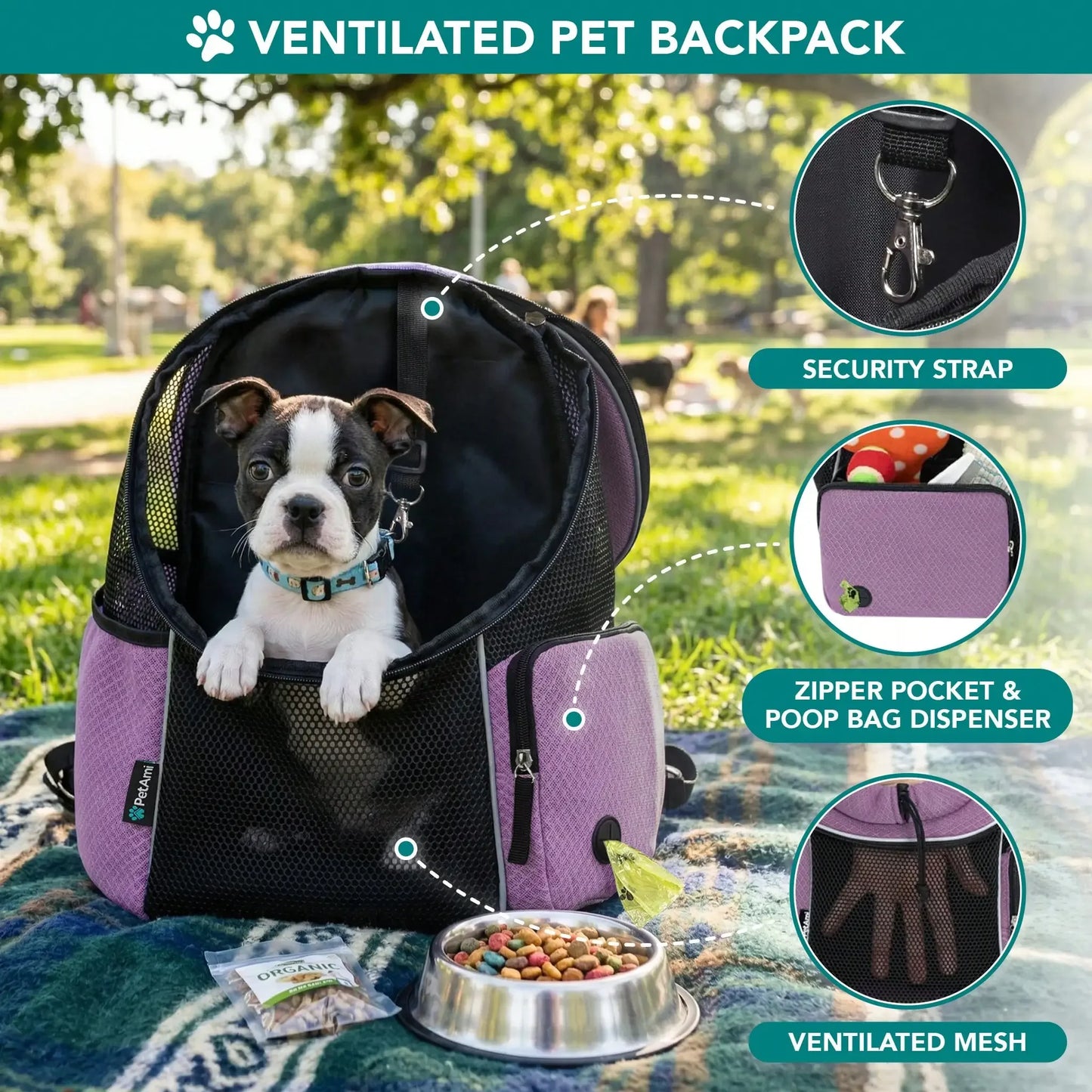 Dog Front Carrier Backpack.