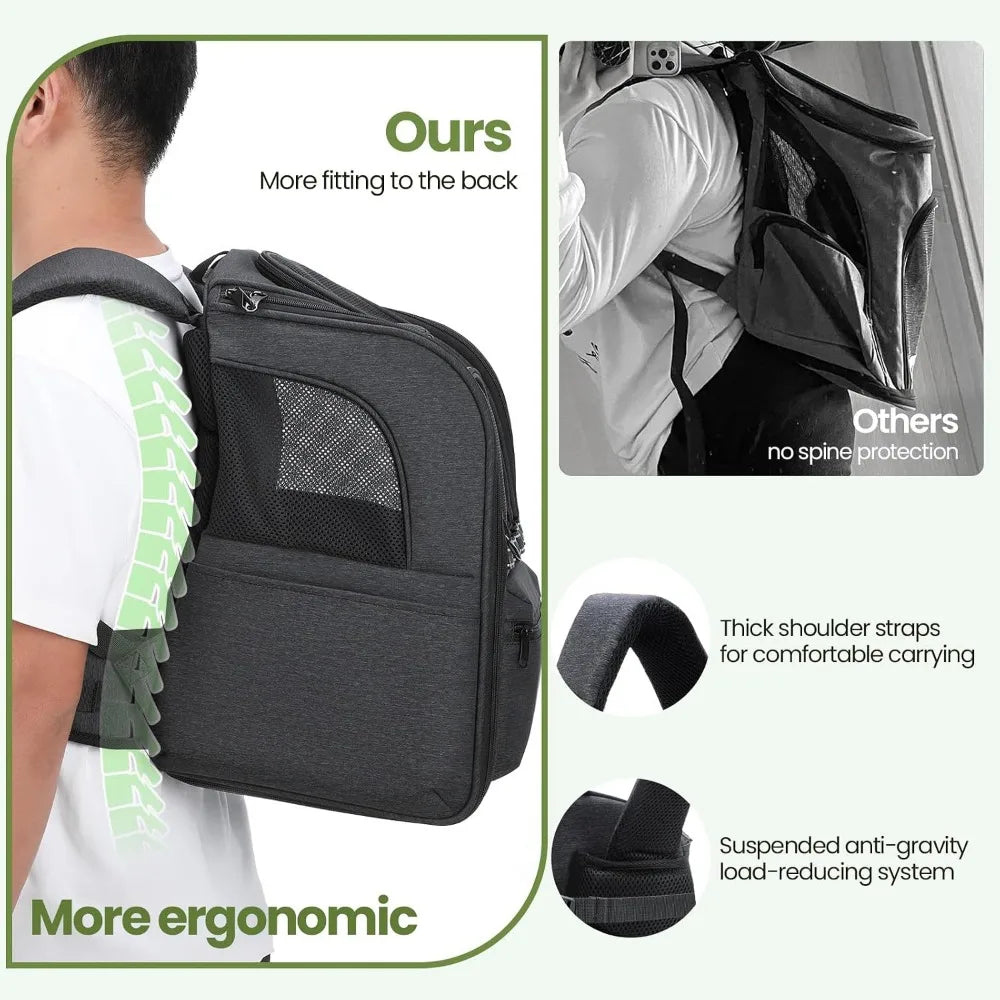 Ergonomic Breathable Pet Backpack.