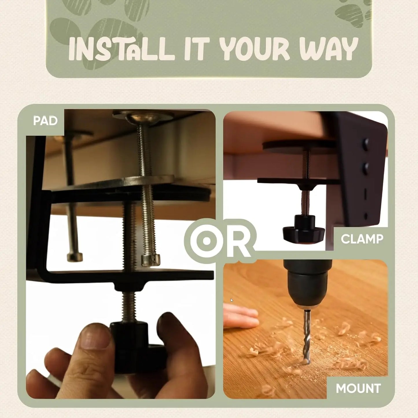 Adjustable Cat Desk Bed.