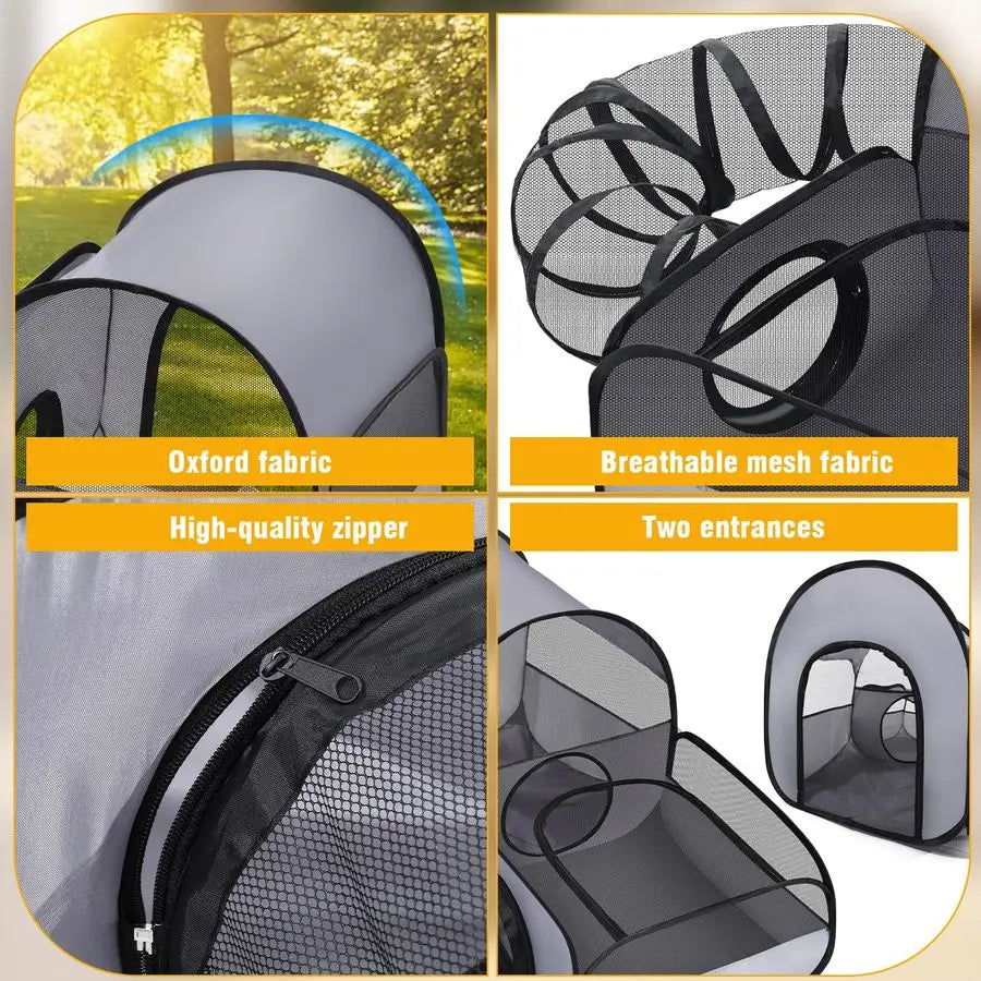 Cat Playpen with Surround Tunnel.