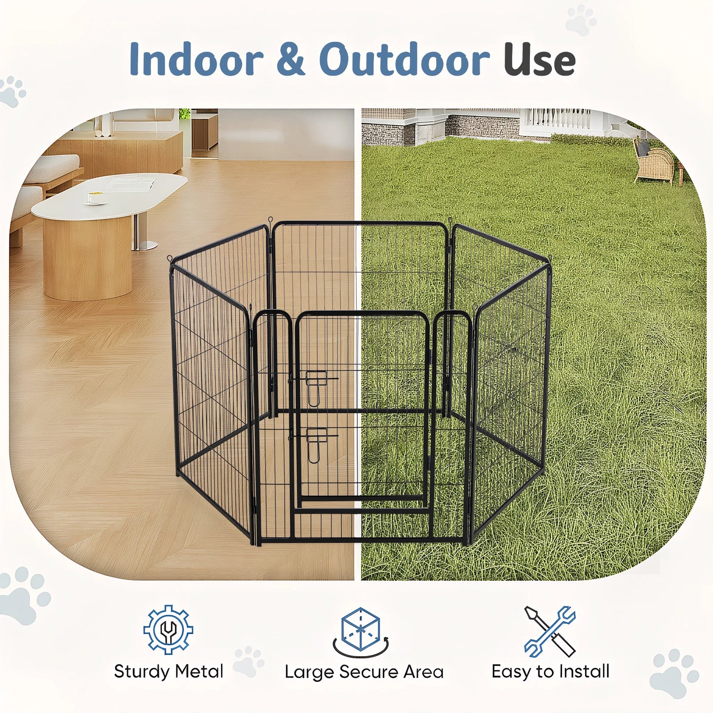 Metal Dog Playpen.