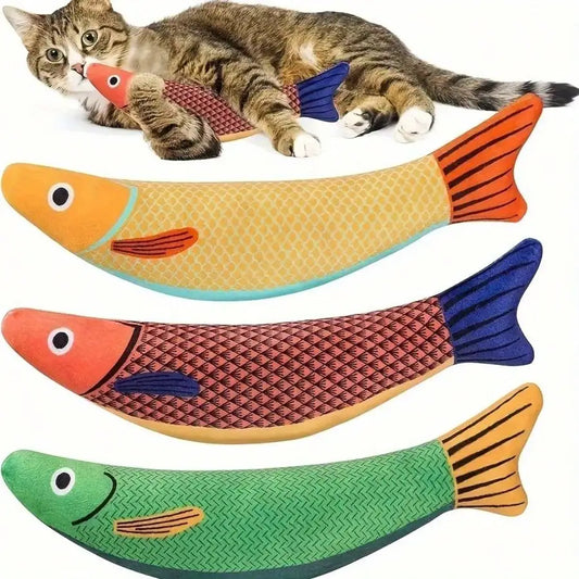 Realistic Fish Design Cat Toy.
