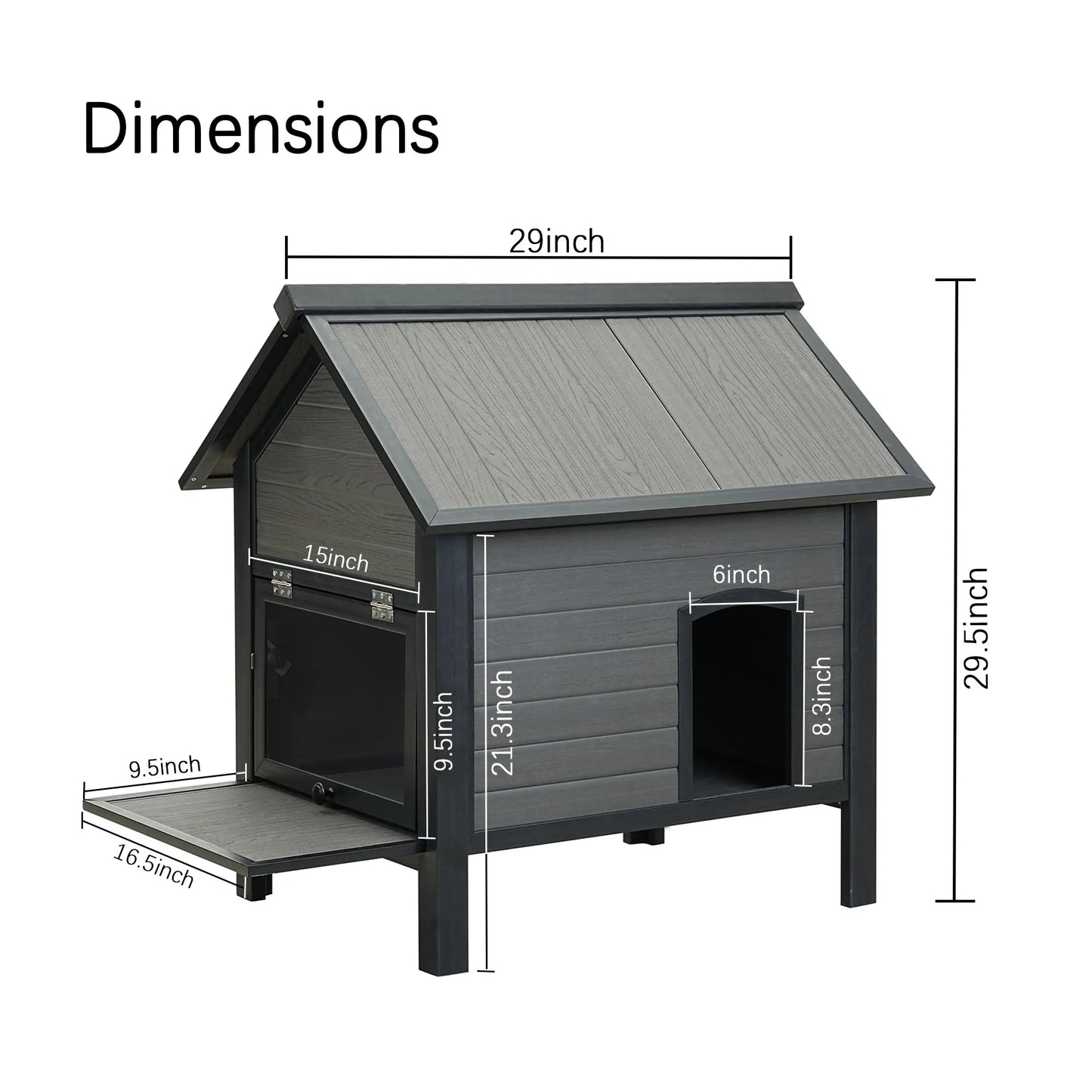 HDPE Indoor Outdoor Cat House.