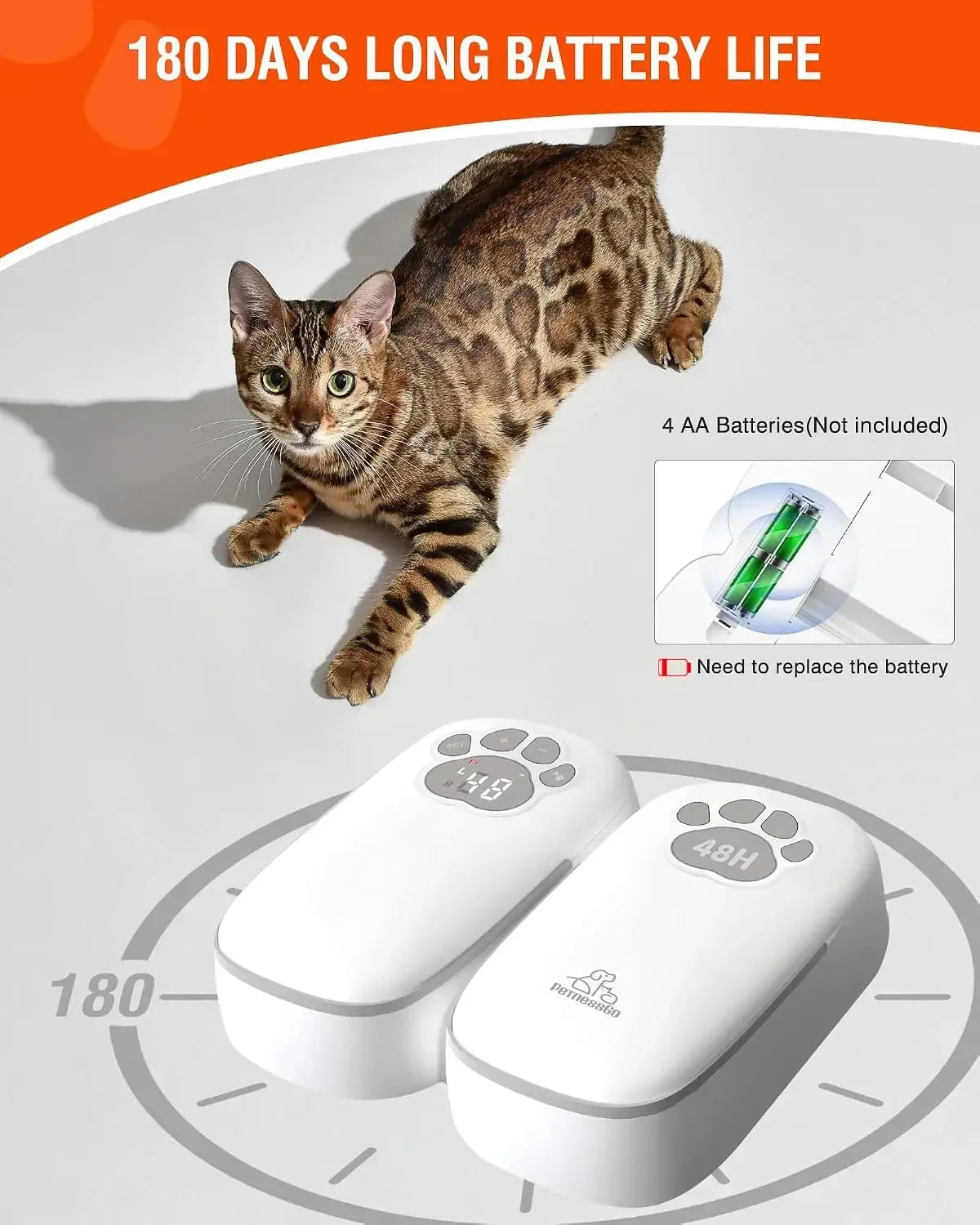 Automatic Wet Food Cat Feeder.