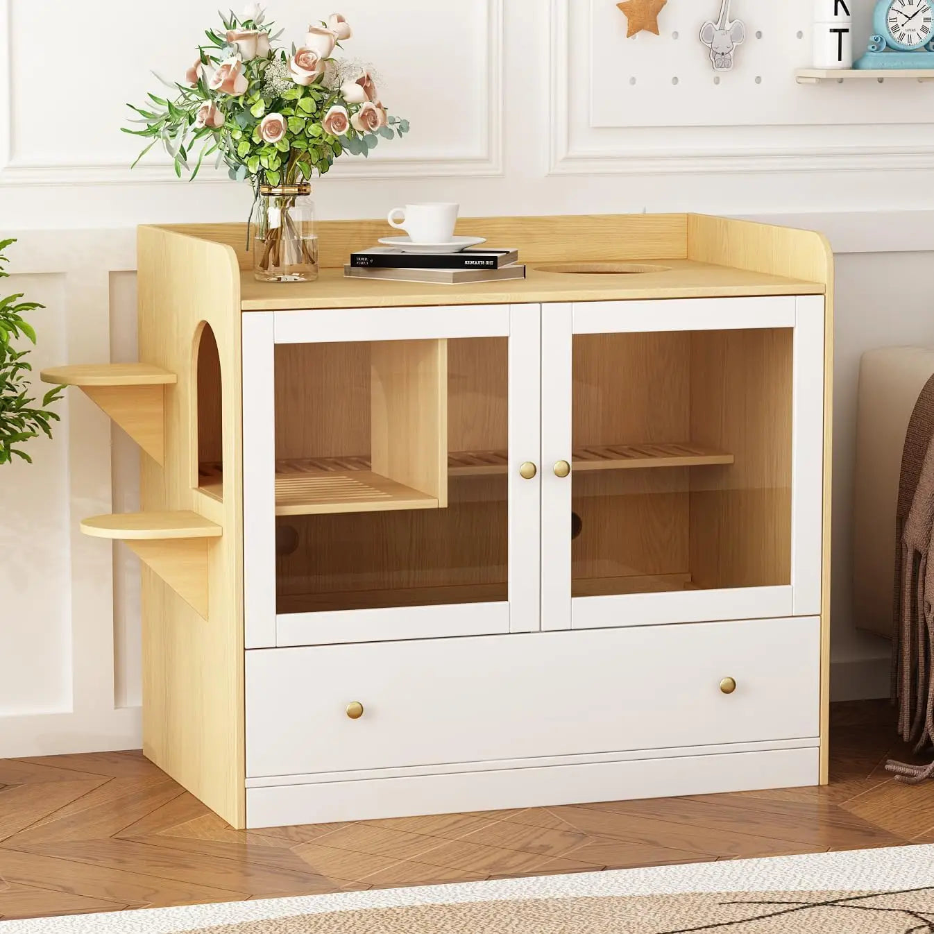 Extra Large Cat Litter Box Enclosure Furniture.