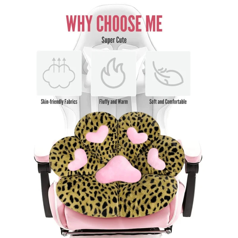 Ultra-Soft Cat Paw Floor Cushion Chair.