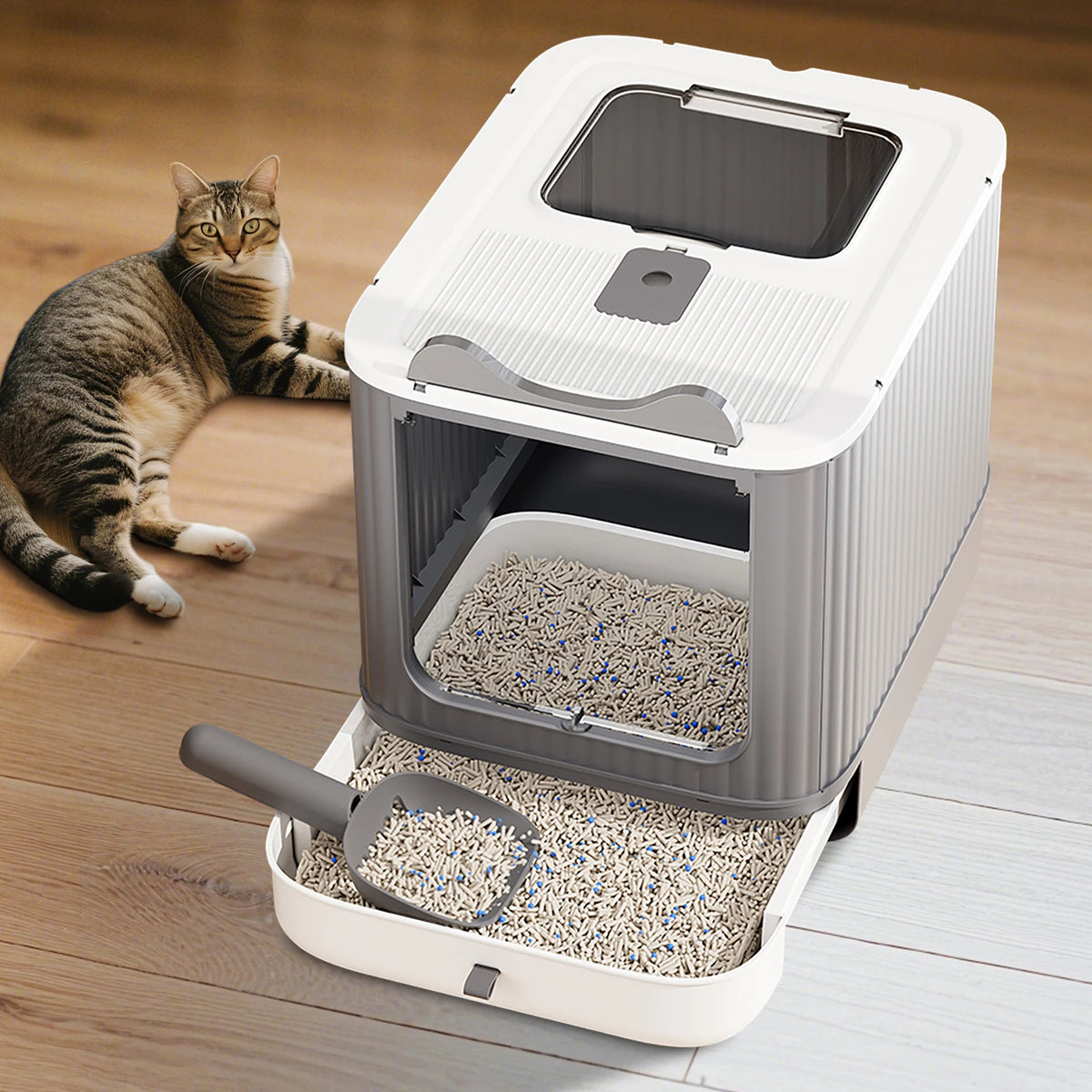 Enclosed for Cat Litter Box Furniture.