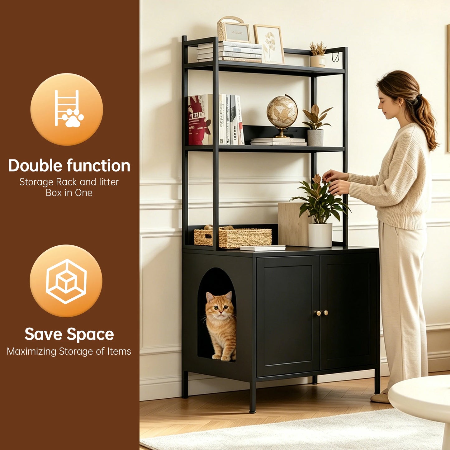 Tall Metal Cat Litter Box Enclosure.