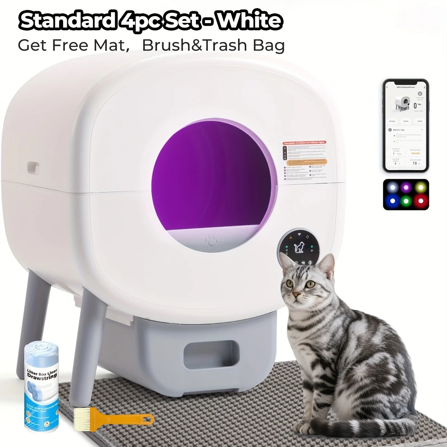 Lunapurr Self Cleaning Litter Box.