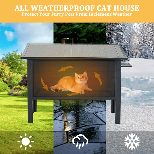 HDPE Outdoor Cat House.