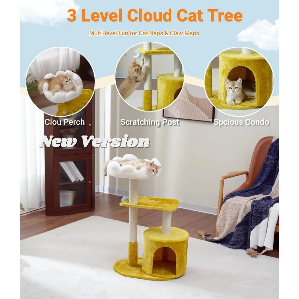 33 Inch Multi Level Cat Tree Tower.