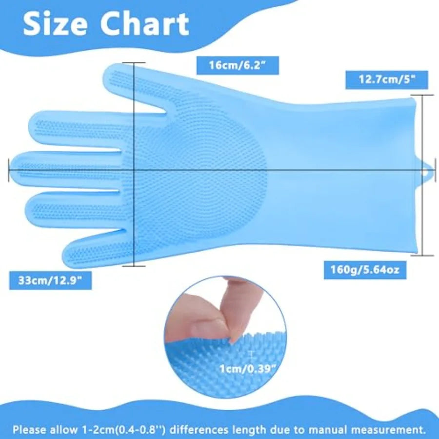 Pet Grooming Gloves for Bathing Dogs and Cats.