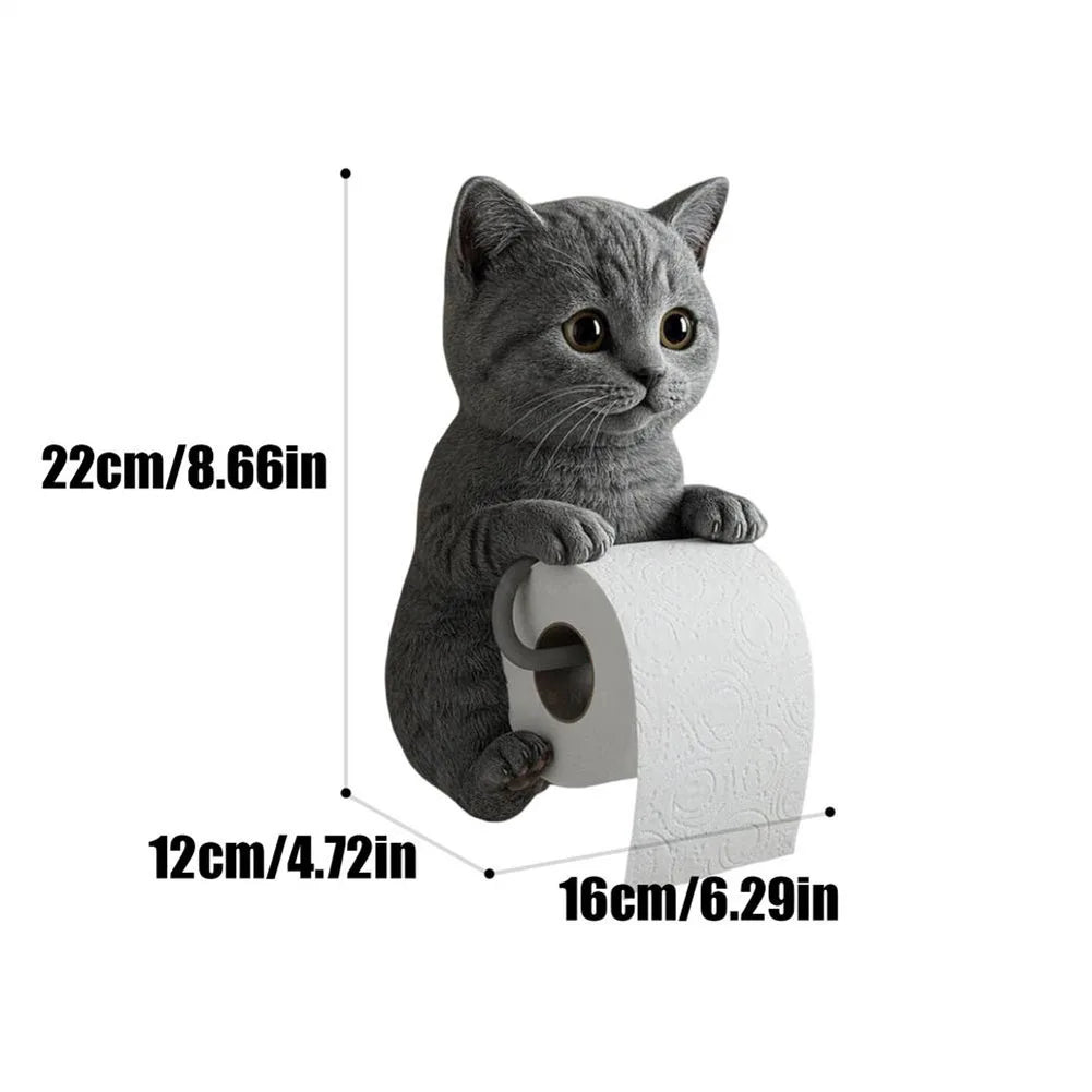Cat Toilet Paper Holder.