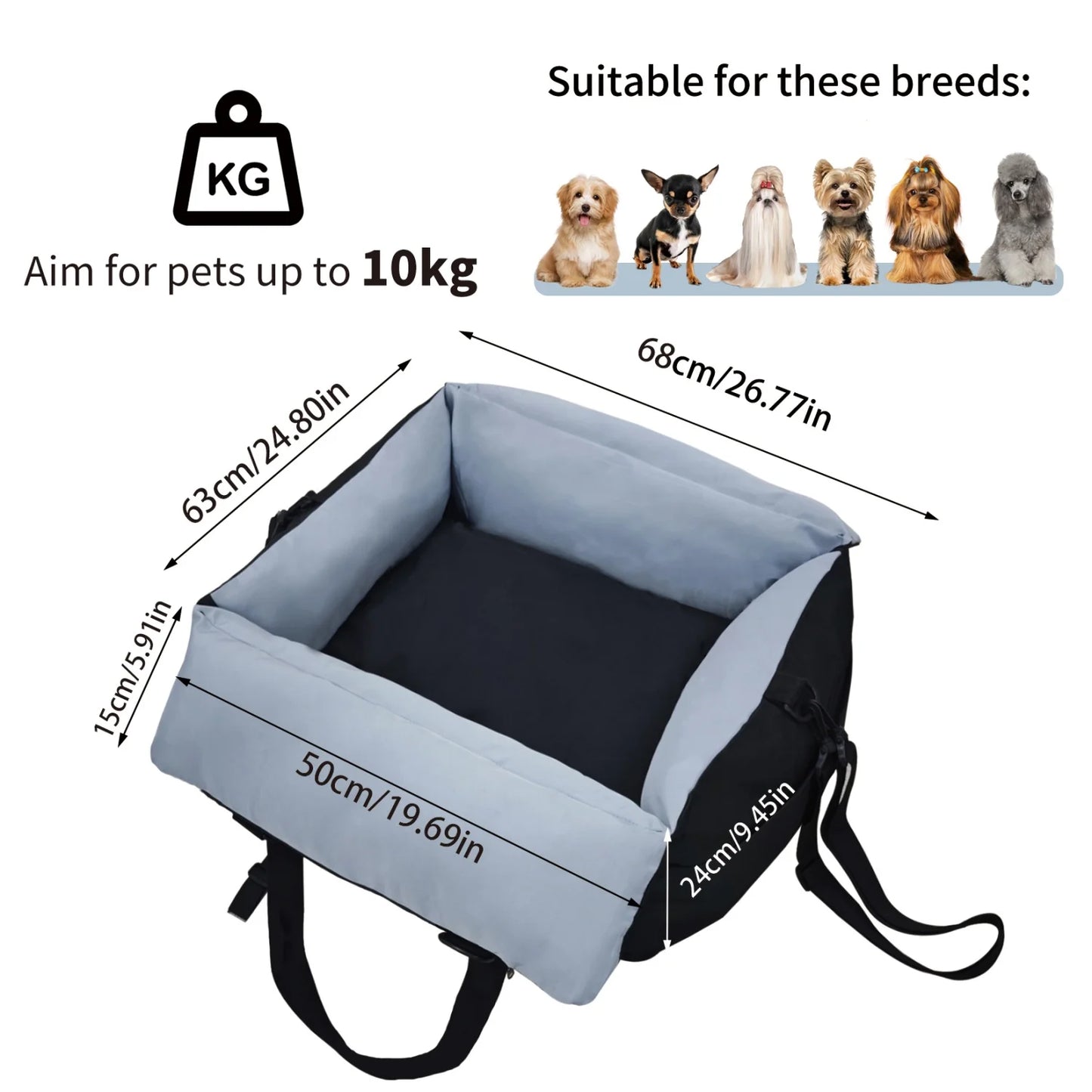 Dog Car Seat for Small Dogs.