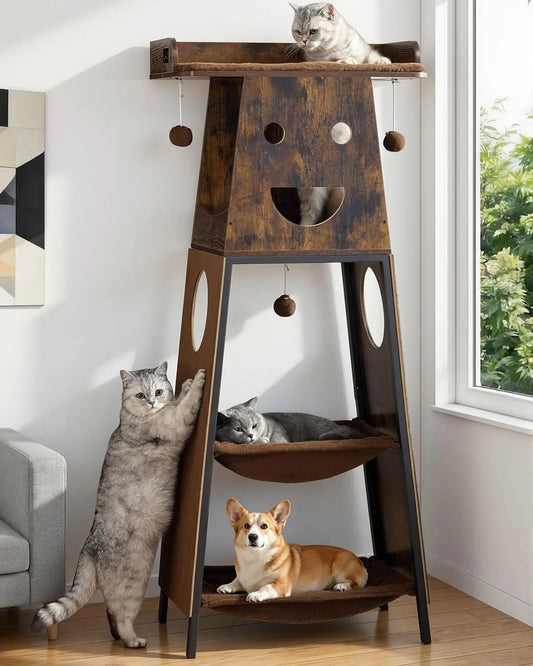 Modern Wood Cat Tree.