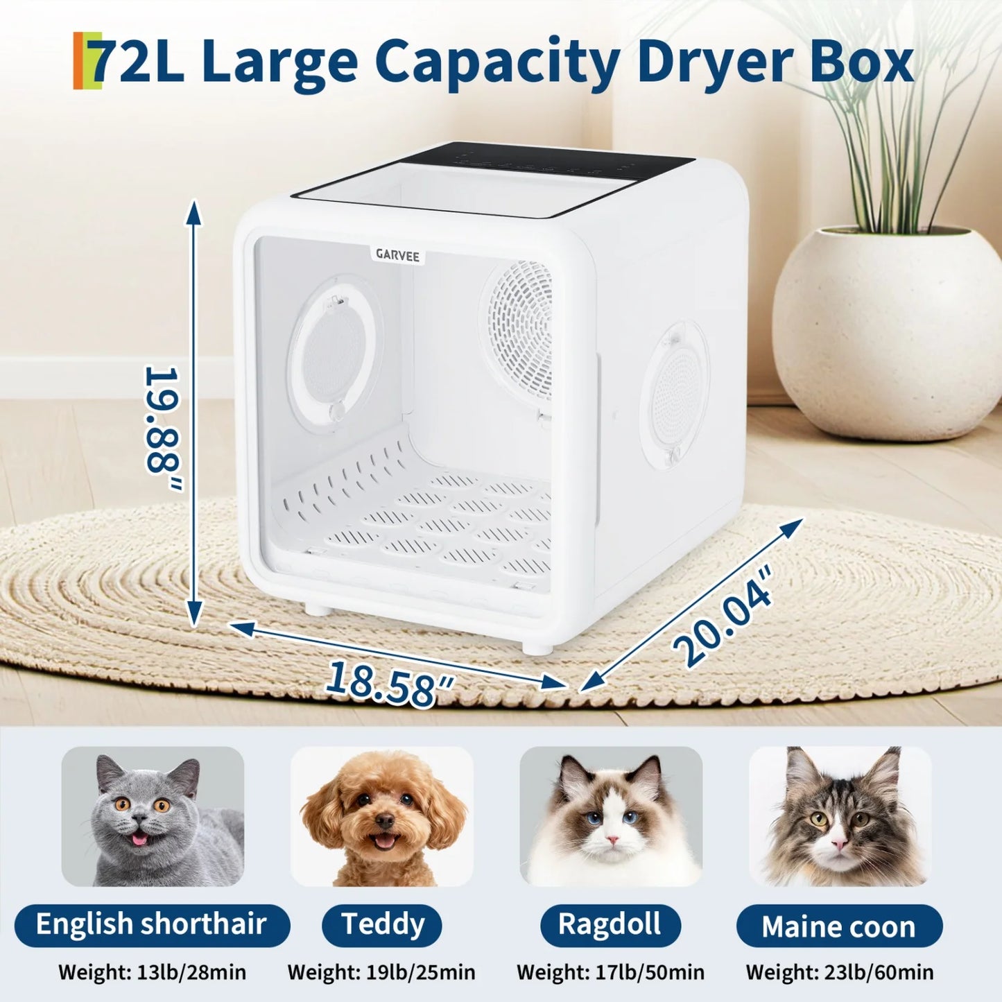 Automatic Pet Drying Box.